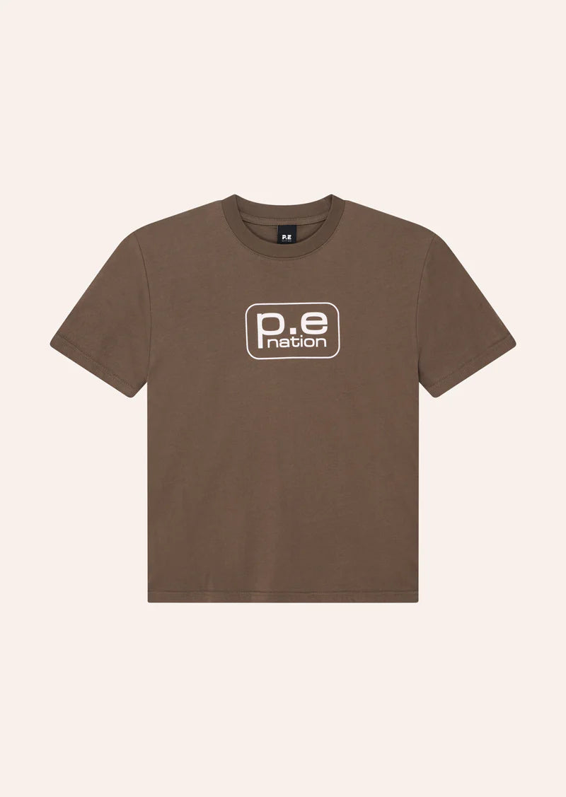 P E Nation Flux Tee Walnut