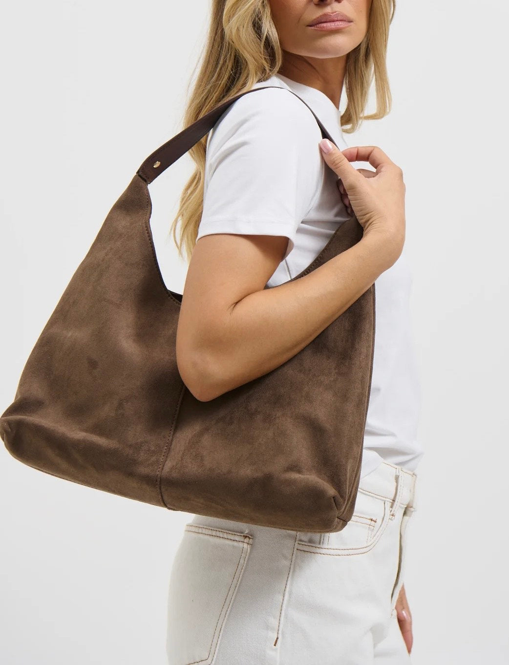 Kenny Suede Bag Brown