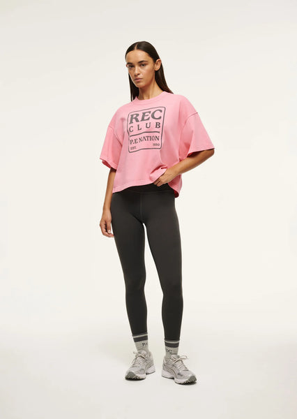 P E Nation Rally Tee Washed Pink Lemonade