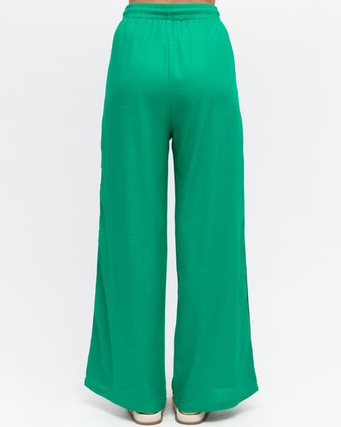 The Nori Track Pant Green Stripe