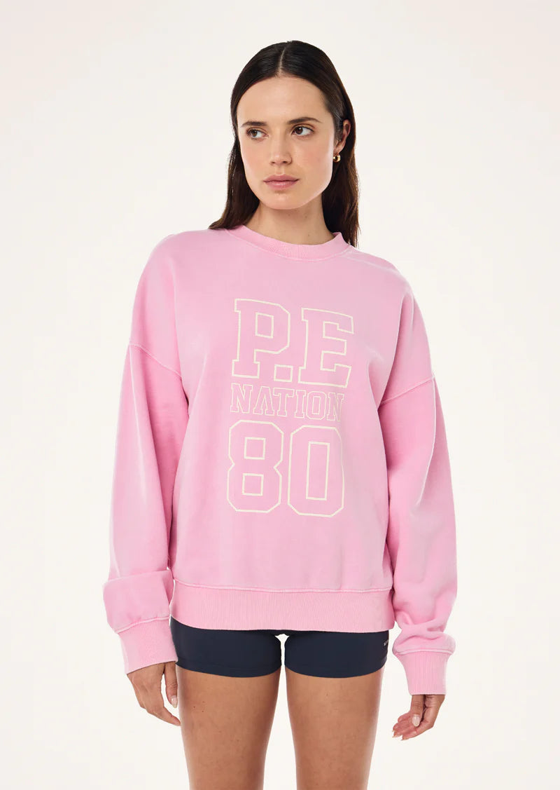 P E Nation Elysian Sweat Washed Prism Pink
