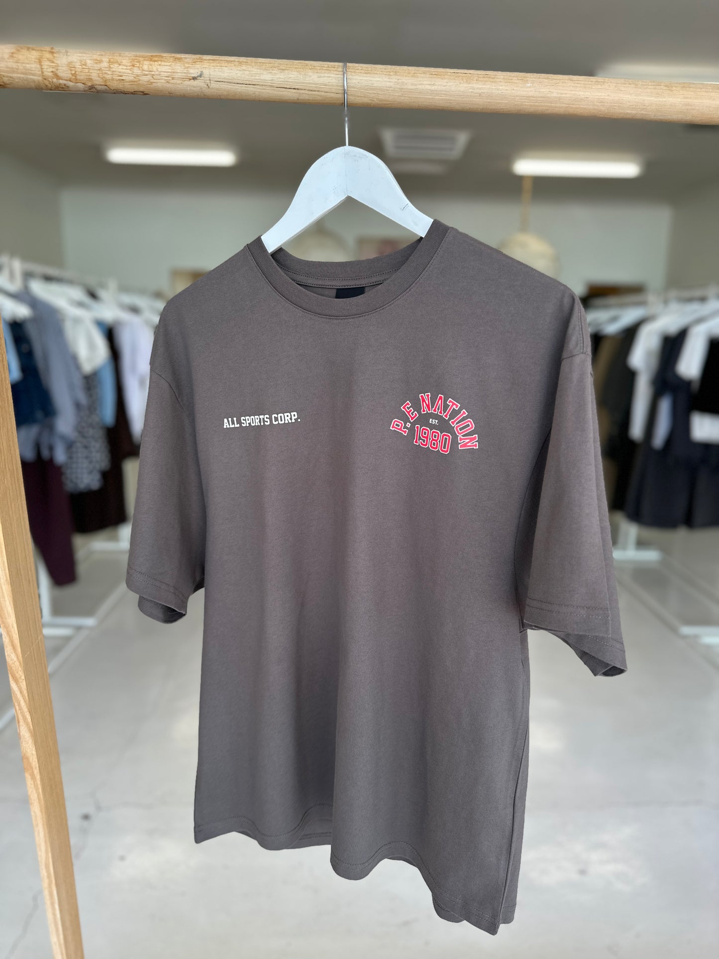 PE Nation Inbound Tee Brown