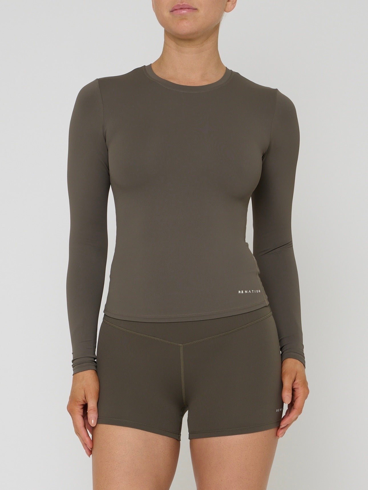 PE Nation Foundation LS Top Brown