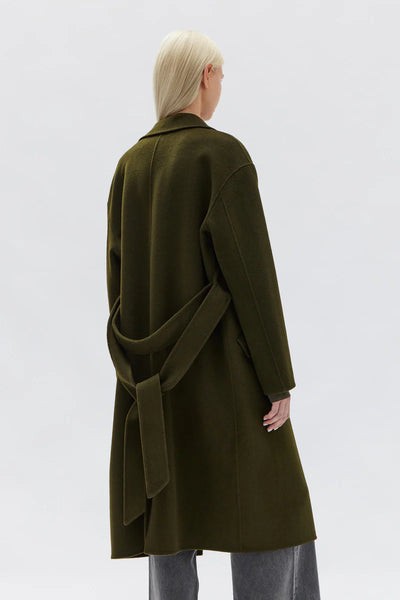 Assembly Label Sadie Single Breasted Wool Coat Forrest