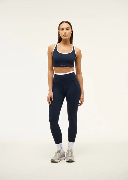 P E Nation Vita Leggings Dark Navy Optic White