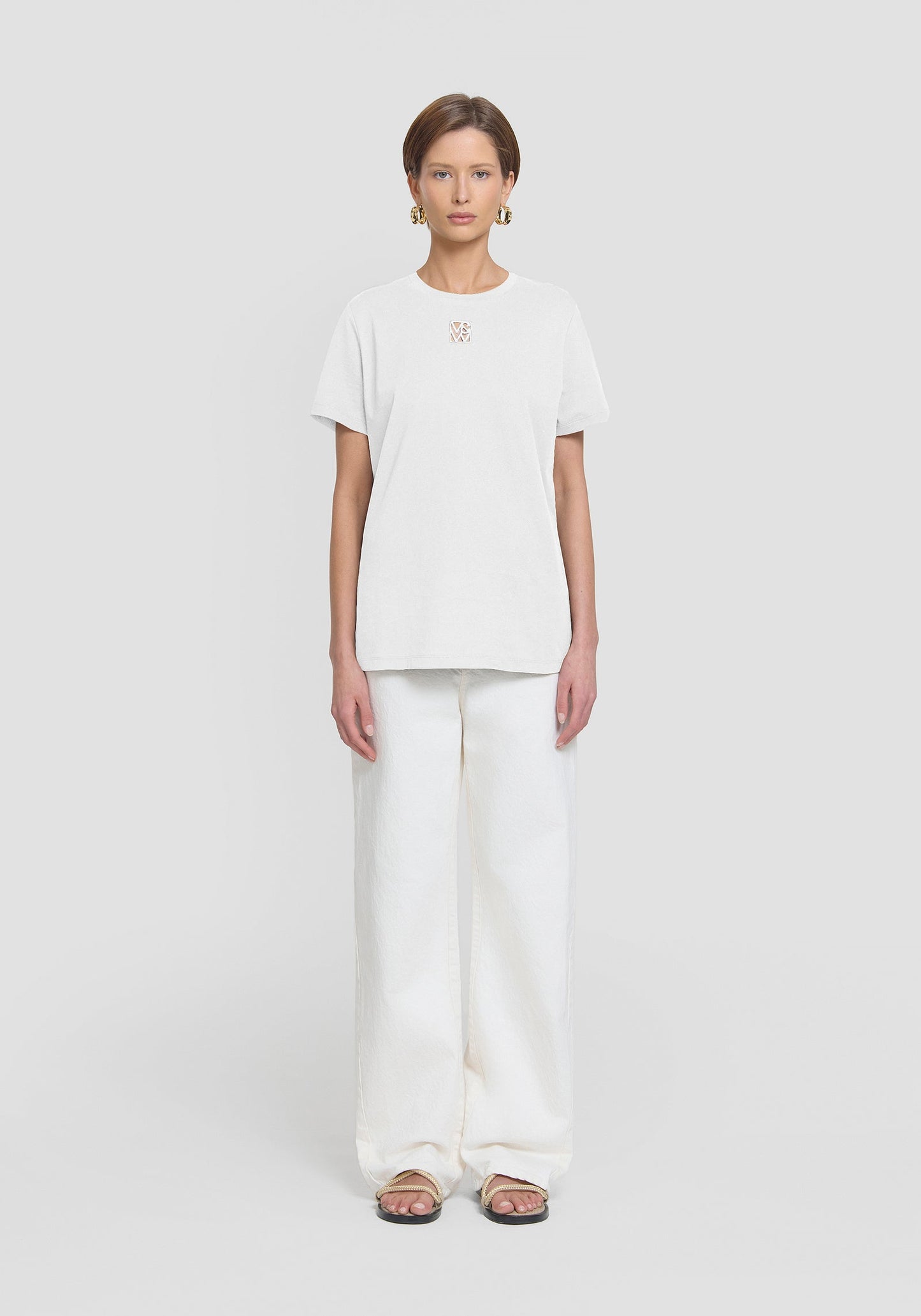 Viktoria & Woods Cut Out Tee Ivory