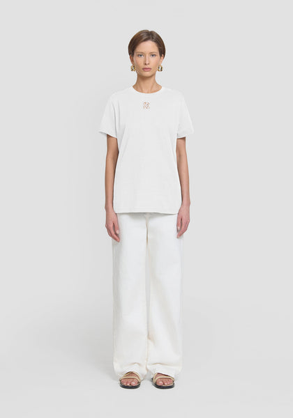 Viktoria &Woods Cut Out Tee Ivory