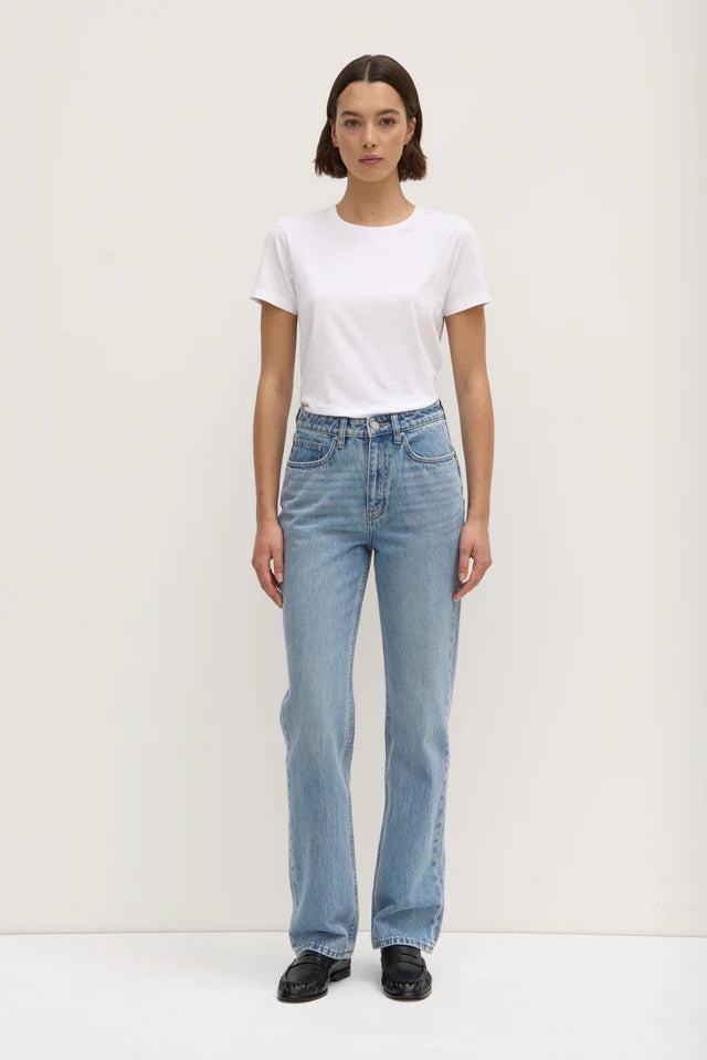 Assembly Label Womens Classic Straight Leg Jean Indigo Fade