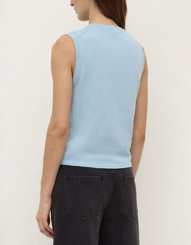 Assembly Label Helena Cotton Cashmere Vest Salt