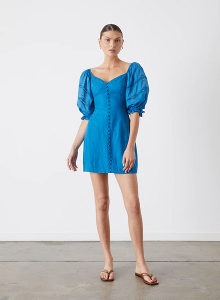 Joslin Layla Rami Dress Adriatic Blue